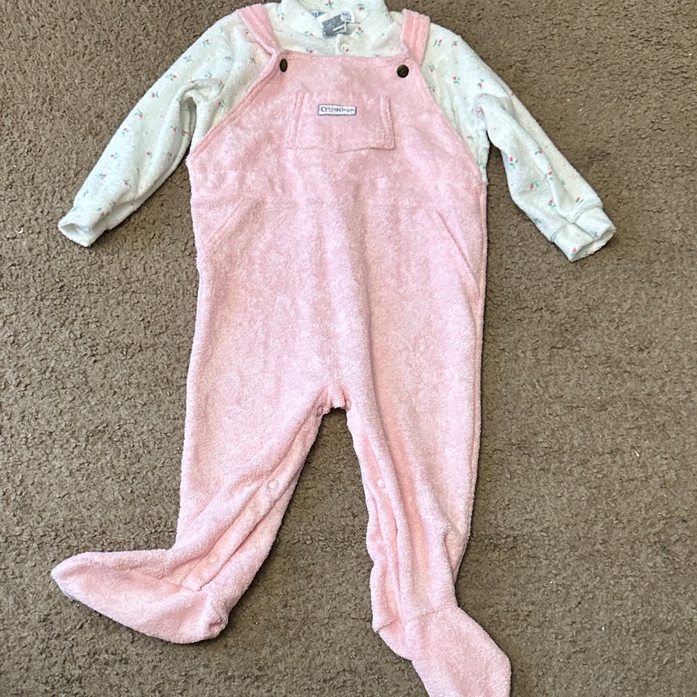 Oshkosh Pink Kids Footie One Piece